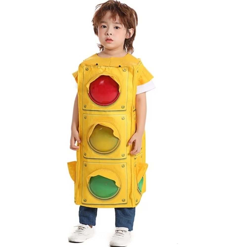 Kids Traffic Light Costume - Halloween - Dress Up - Cosplay NEW 3T/4T